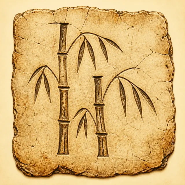 Ancient carved pictogram that became ⺮